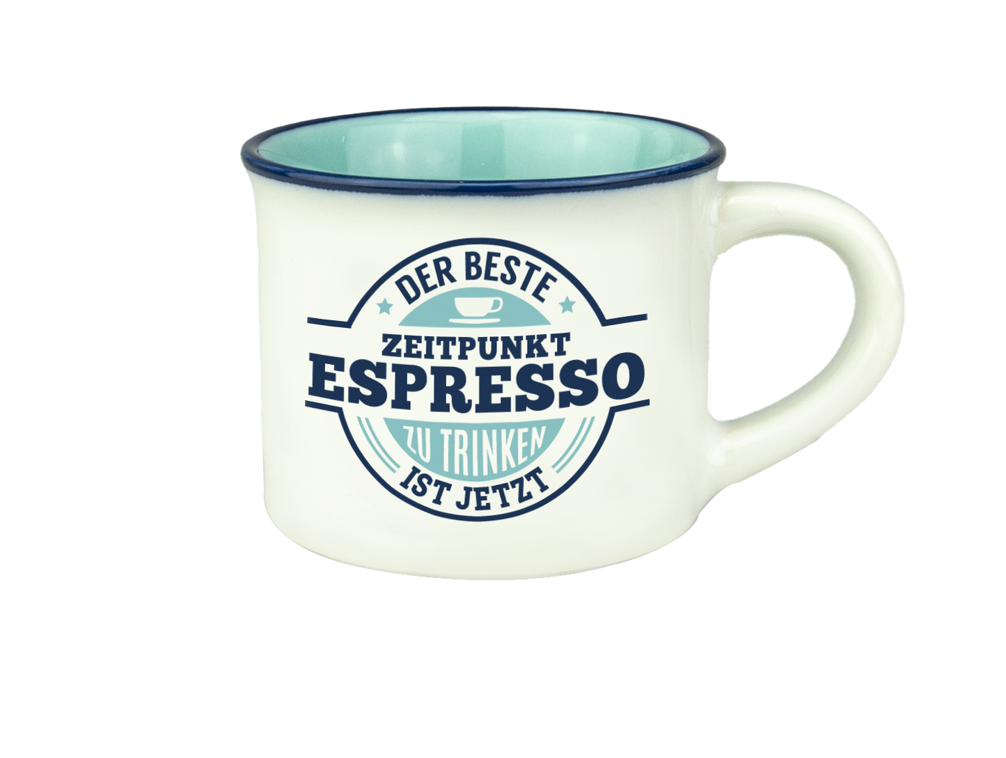 H & H Espresso-Tasse - Der beste Zeitpunkt Espresso zu trinken ist jetzt