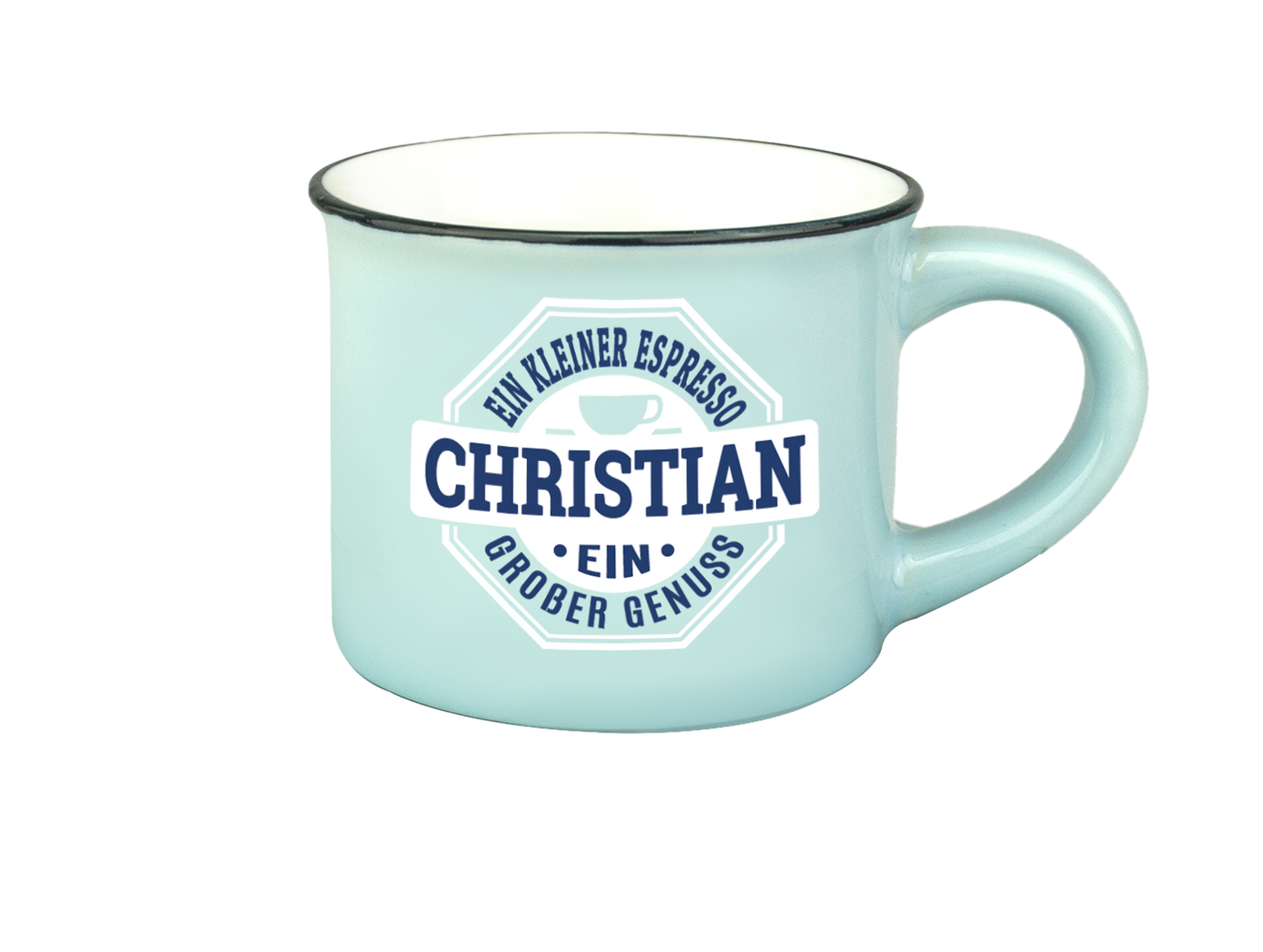 H & H Espresso-Tasse - Ein kleiner Espresso Christian ein großer Genuss