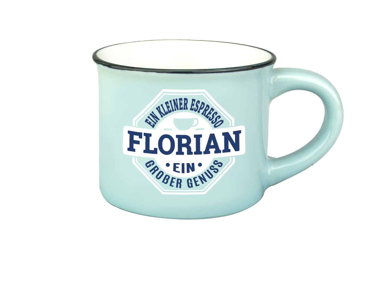 H & H Espresso-Tasse - Ein kleiner Espresso Florian ein großer Genuss