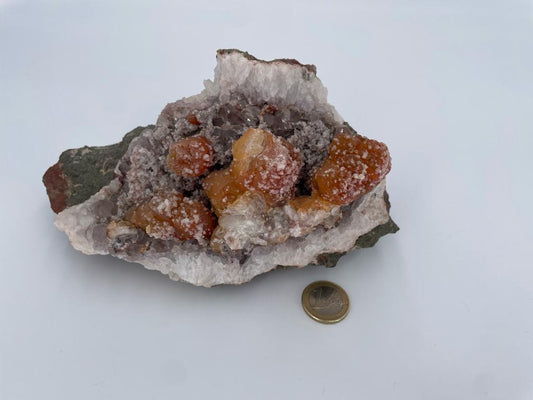 Amethyst mit Calcit - Stufe - Sammlerstück